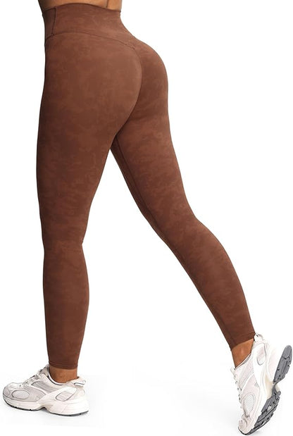 High Waisted Workout Leggings for Women Tummy Control Buttery Soft Yoga Metamorph Deep V Pants 26"