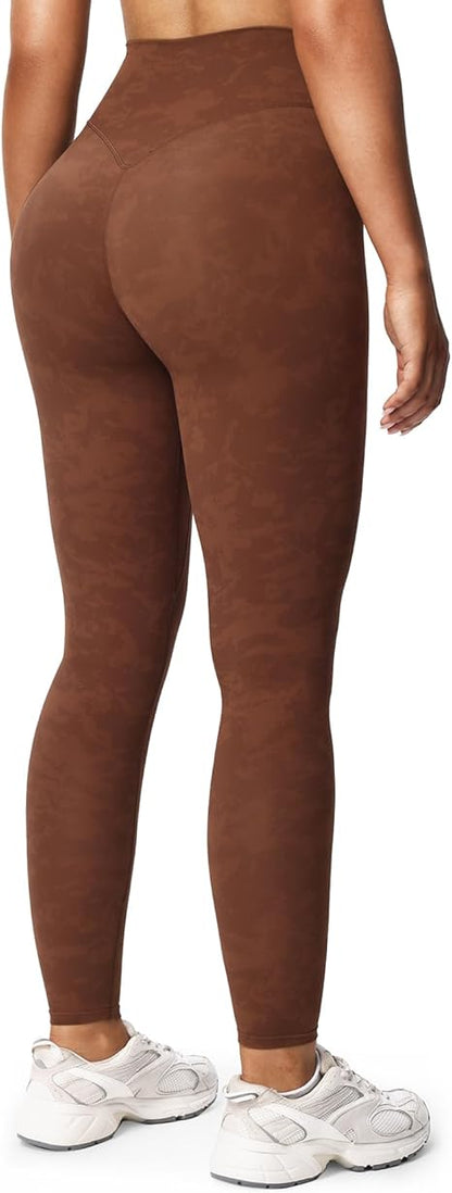 High Waisted Workout Leggings for Women Tummy Control Buttery Soft Yoga Metamorph Deep V Pants 26"